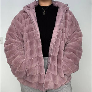 JP USA Pink Reversible Fur Outdoor Jacket Women's